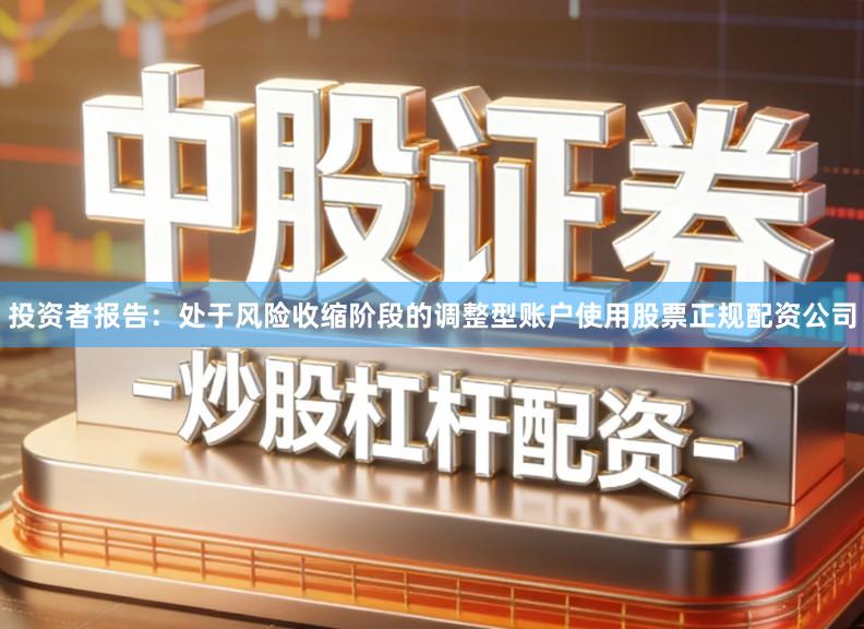 投资者报告：处于风险收缩阶段的调整型账户使用股票正规配资公司